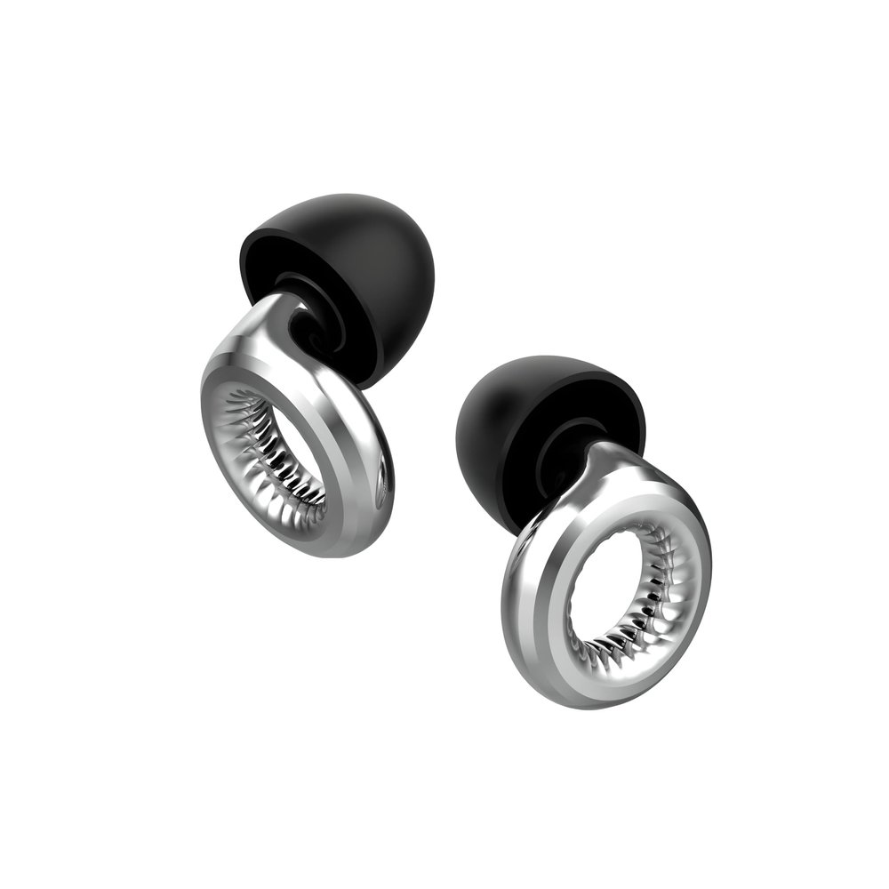 AudioFeel Live - Silver Glow - High Fidelity Earplugs for Concerts, Parties, Festivals, and Loud Environments - 8 Ear Tips in XS, S, M, L - 16dB Noise Reduction - Premium Noise Cancelling