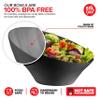 54oz Black Plastic Serving Bowls (4 Pack) Large Disposable Snack Bowl Candy Dishes, Buffet Containers, Chips, Popcorn, Snacks, Punch, Salad Bar, Parties, Office Desk, Bridal Shower, Party Supplies view 3