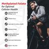 10X Health 5-MTHF Methylfolate - Methylated Folate & Magnesium for Brain, Heart Health, DNA & Neurotransmitter Synthesis - Bioavailable Methyl Folate Supplement - Methylfolate Supplement 60 Capsules view 2