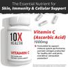 10X Health Vitamin C 1000mg - 120 Capsules Vitamin C, High Dose Ascorbic Acid for Immunity, Antioxidant Protection, Collagen & Tissue Support for Adults - VitaminC 1000 mg - Non-GMO, Gluten-Free view 4