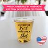 Cloverjoyed Disposable Plastic Wedding Shot Glasses, 200 Pack, 'We Tied the Knot Now Take a Shot' with Ring Design, Perfect for Weddings, Bridal Showers, Engagement Parties view 4