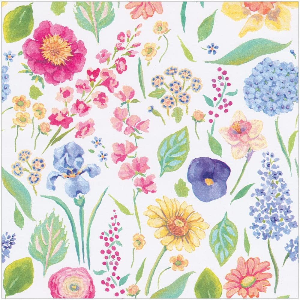 Caspari Summertime Gift Wrapping Paper -One 30" x 8' Roll