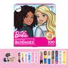Barbie Antibacterial Kids Bandages, 3 Assorted Sizes 100 CT | Wear Like Stickers, Flexible Adhesive Bandages for Minor Cuts, Scrapes, and Burns. Great Gift idea for Kids view 1