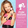 Barbie Antibacterial Kids Bandages, 3 Assorted Sizes 100 CT | Wear Like Stickers, Flexible Adhesive Bandages for Minor Cuts, Scrapes, and Burns. Great Gift idea for Kids view 3