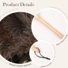 Daieeparty Ostrich Duster Fluffy Natural Feather Dusters with Wooden Handle Cleaning Supplies for Home Office Car (1, 16inch) view 3