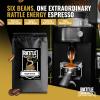 Rattle Energy Co. Coffee Bean Espresso - Bean Blend Ground Coffee: Rich & Intense Espresso Roast Coffee For Everyday, Quality Arabica Beans Coffee Blend - 12 oz view 2