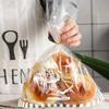 90 PCS 11"x 14" Bread Loaf Packing Bags with Bottom Gusset and Ties Clear Cello Cellophane bags Printed Bread Bags view 4