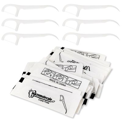 80 Count Dental Flossers Individually Wrapped - Perfect for Adults & Kids, Travel-Friendly Dental Picks for Teeth Cleaning and Plaque Removal