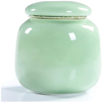 XWZFFAI Pet Urn Fine,Pet Cremation Urn Funeral Urn Cremation Human Casket Mini Burial Cremation Urns Ashes Urn for Adult or Pet Memorial Burial Home Ceramicng Seal 6.4 * 6.8Cm/#12