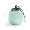 XWZFFAI Pet Urn Fine,Pet Cremation Urn Funeral Urn Cremation Human Casket Mini Burial Cremation Urns Ashes Urn for Adult or Pet Memorial Burial Home Ceramicng Seal 6.4 * 6.8Cm/#12 view 2