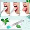 1pcs Tongue Scraper Cleaner, Moosec Bad Breath Treament Get Rid of White Tongue, 100% BPA Free view 3