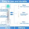1pcs Tongue Scraper Cleaner, Moosec Bad Breath Treament Get Rid of White Tongue, 100% BPA Free view 4