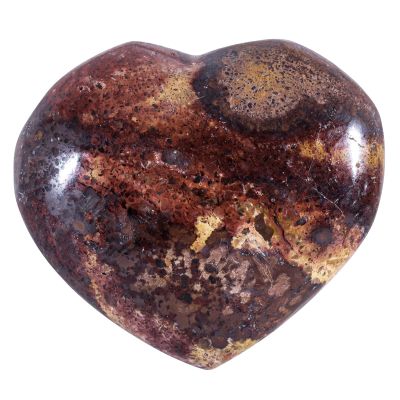 Sportmusies Natural Ocean Jasper Stone Heart, 3.54-3.94 inches