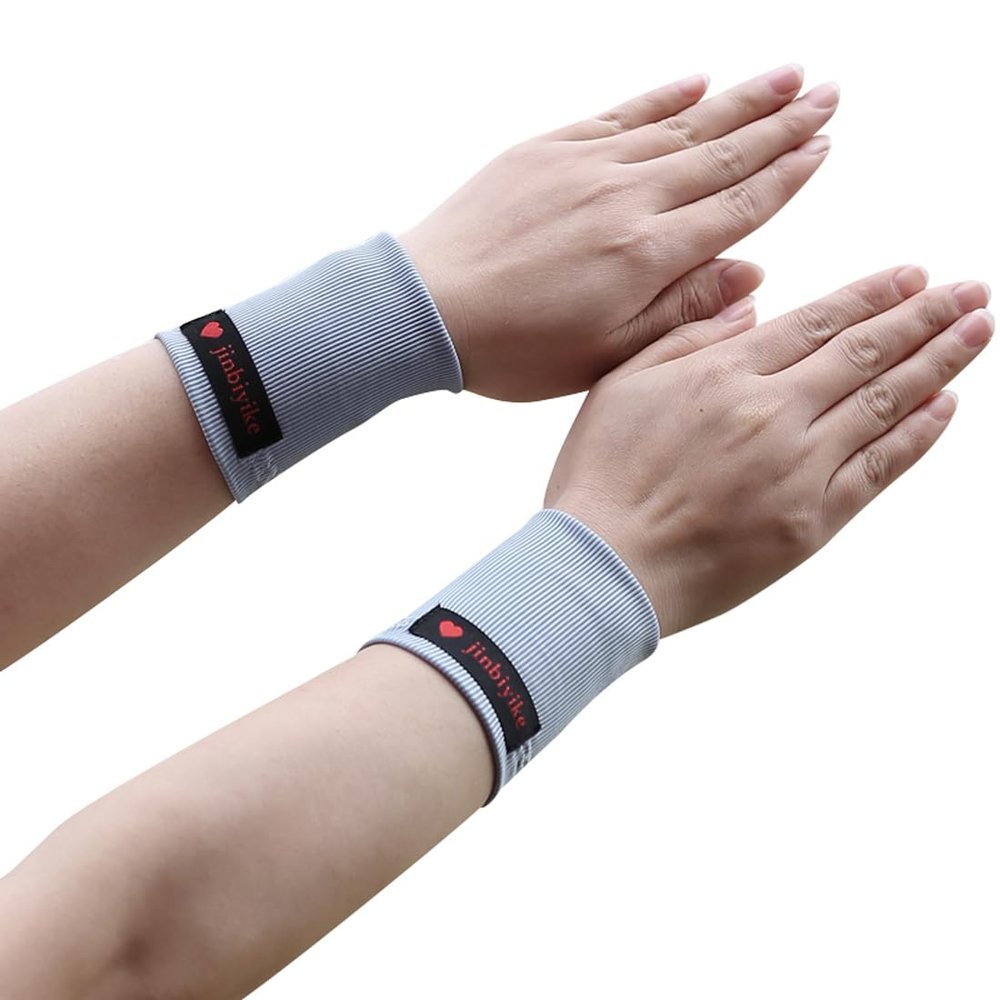 Tennis Elbow Wrist Support Brace, Adjustable, Breathable (Large) (Blue (8cm))