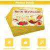 24Pcs Rosh Hashanah Napkins,Disposable Paper Napkins for Party Supplies,Shana Tova High Holy Day Hand Towel Happy Rosh Hashanah Napkins for The Jewish New Year Party Home Kitchen Decorations (Yellow) view 3