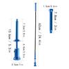 24.4 in Claw Grabber Tool,Bendable Hose Reacher Pickup with LED Light,4 Claw Picking Tool for Garbage Litter Pick Home Sink Drain and Metal Small Items. (Blue) view 3