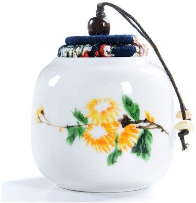XWZFFAI Pet Urn Fine,Pet Cremation Urn Funeral Urn Cremation Human Casket Mini Burial Cremation Urns Ashes Urn for Adult or Pet Memorial Burial Home Ceramicng Seal 6.4 * 6.8Cm/#2