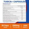 Spliferkou 2000mg Tudca Liver Support Supplement, Tudca Bile Salt with Milk Thistle and Nac,120 Capsules for 60 Days,Support for Liver, Detoxification,Immune System view 2
