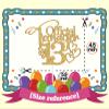 Official Teenager 13 Cake Topper, Butterfly Theme for 13th Birthday Cake Decor, Hello 13, Happy 13th Birthday Party Supplies for Girls, Gold Glitter view 2