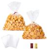 Aegero Cello Cellophane Treat Bags, 200 Pcs 6x10Inches Clear Cellophane Bags with 200 Twist Ties for Gift Wrapping,Packaging Candies,Dessert,Bakery,Party Favors view 1