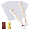 Aegero Cello Cellophane Treat Bags, 200 Pcs 2x10 Inches Clear Cellophane Bags with 200 Twist Ties for Gift Wrapping,Packaging Candies,Dessert,Bakery,Party Favors