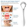 2 Pack Tongue Scraper with Travel Case, Medical Grade Metal Tongue Scrapers for Adults & Kids, Dual-Layer Tongue Cleaners Set for Fresh Breath, Stainless Steel Reusable Tongue Scrubber view 2