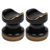 Linkidea 2 Pack Ceramics Cigar Holder, Single Cigar Holder Simple Luxury Cigar Stand Accessories for Men, Portable and Compact Cigar Rest (Black), LI9785 view 1