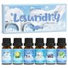 ARVIDSSON Laundry Collection Essential Oil Set, Natural Clean Essential Oils for Diffuser, Use with Wool Dryer Balls - Fresh Linen, Citrus Clean, Laundry Day, Chamomile Bliss, Lavender Field, Minty view 1