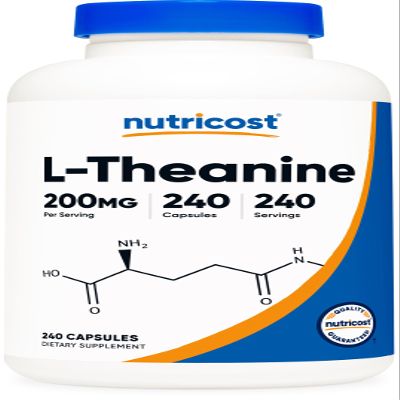 Nutricost L-Theanine 200mg, 240 Capsules - Double Strength