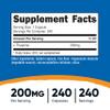 Nutricost L-Theanine 200mg, 240 Capsules - Double Strength view 2