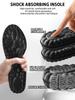 4D Cloud Insoles for Men and Women, Arch Support Insoles, Memory Foam Insoles, Shock Absorption and Cushioning Sports Shoe Insoles for Foot & Joint Support (X Men 9-10 | Women 10-11, Graphene Black) view 2