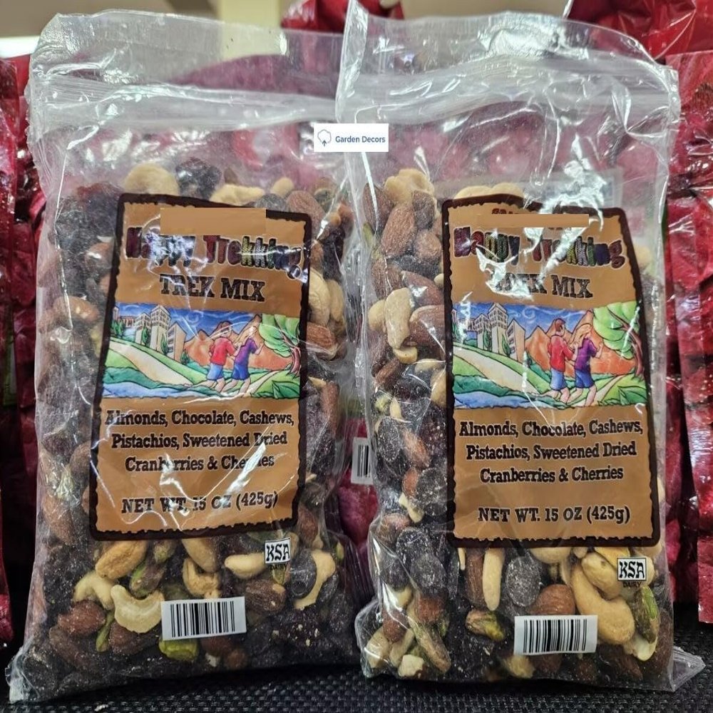 NineLife Basics Trader Joes Happy Trekking Trek Mix 15oz 425g (Two Bags)