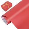 BEISHIDA Red Gift Wrapping Paper Solid Color Pearly-Lustre Wrapping Paper Roll Matte Gift Wrap Paper, Packing Paper for Wedding, Birthday, Graduation, Christmas Wrapping Paper(17inches X 32.8ft) view 1