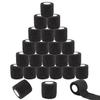 24 Pack Self Adhesive Bandage Wrap 2 Inches X 5 Yards Black Athletic Tape Non-Woven Breathable Elastic & Cohesive Bandage Wrap for Sports, Wrist, First Aid, Pets (24 Count) view 1