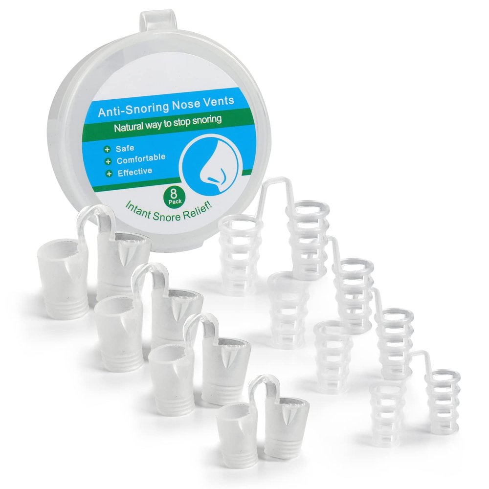 Anti Snoring Nose Vent Nasal Cones Nasal Dilator to Stop Snoring Effective Snore Stopper Anti Snoring Devices Easy to Use Snoring Solution(8PCS)
