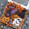 TORONTOKYO 2LB Halloween Black Orange Crinkle Cut Paper with Pumpkin Bat Ghost Witch Star Confetti, Raffia Paper Shredded Paper Filler for Gift Wrapping Craft DIY Basket Filling Party Decoration view 4
