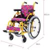 JDGPLM Lightweight Aluminium Wheelchair, Pediatric Wheelchair Folding Lightweight Medical Children's Wheelchair Trolley Kids Manual Wheelchair view 2