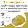Amazing Gemstone 2 Pieces Lemon Quartz Raw Crystals and Healing Stones, Natural Rocks for Tumbling and DIY Raw Stones and Crystals view 4