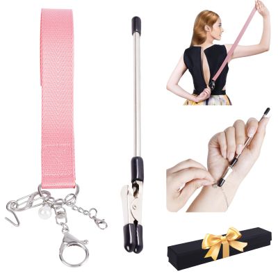 Zipper Helper Pull for Dresses and Bracelet Helper Tool Set, Zipper Puller Helper for Elderly, Women or Traveler, Dress Zipper Pull Helper, Easy to Use