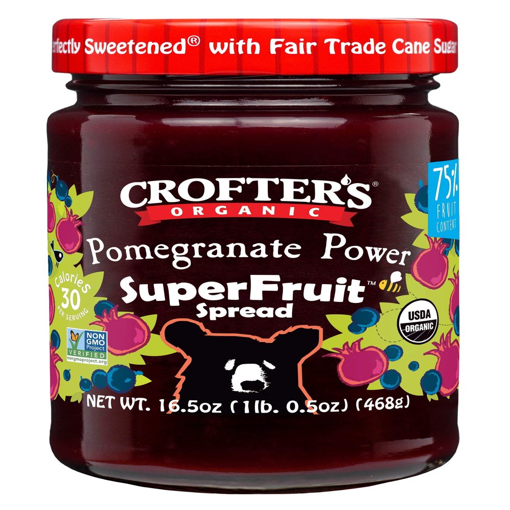 Cro.fters Spread Pomegranate Power Organic 16.5 Oz (Pack of 6)