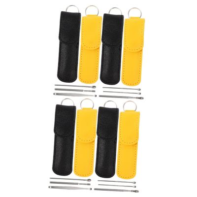Beaupretty 8sets Reusable Ear Cleaner Tool Set Portable Ear Wax Removal Kit for Comfortable Cleaning Includes Protective Case