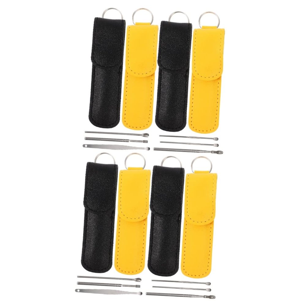 Beaupretty 8sets Reusable Ear Cleaner Tool Set Portable Ear Wax Removal Kit for Comfortable Cleaning Includes Protective Case