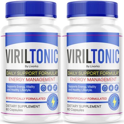 (2 Pack) Viriltonic Capsules, Viriltonic Advanced Support Formula Pills (120 Capsules)
