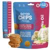 Baked Cauliflower & Aged Cheese Crisps by GOOD CHIPS! Oil-Free, High Protein, Guilt-Free Healthy Snack - 1.23 oz bags - Pack of 12 view 1