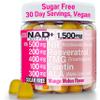 1500mg NAD+ Sugar Free Gummies | NAD + Plus NR TMG ALA Trans-Resveratrol Fisetin Supplements | Nicotinamide Riboside Trimethylglycine Alpha Lipoic Acid Betaine Pills Capsules Tincture Supplement Alt view 1
