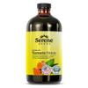 Serene Herbs Liquid Turmeric with Black Pepper - Turmeric Shots Curcumin Supplement 1000mg Extra Strength Herbal Drink, Digestive Bitters for Bloating Relief, Joint Health, Energy & Clarity - 16oz view 1