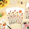 100 Pcs Fall Floral Guest Napkins Disposable Autumn Paper Hand Towels 3 Ply Thanksgiving Watercolor Wildflower Dinner Napkins for Harvest Wedding Birthday Flower Themed Party Supplies, 4.3 x 7.9 Inch view 4