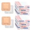 200 Pcs Adhesive Spots Bandages 1.5"*1.5" Square Adhesive Bandages Beige Skin Flexible Bandage for Wound Care and Hides Skin Spots Ideal for Small Incisions view 1