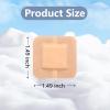 200 Pcs Adhesive Spots Bandages 1.5"*1.5" Square Adhesive Bandages Beige Skin Flexible Bandage for Wound Care and Hides Skin Spots Ideal for Small Incisions view 2