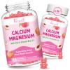 2 Pack Calcium Magnesium Zinc Gummies with Vitamin D3 B12, Calcium Supplements for Women Men, Peach Flavor 120 Cts view 1